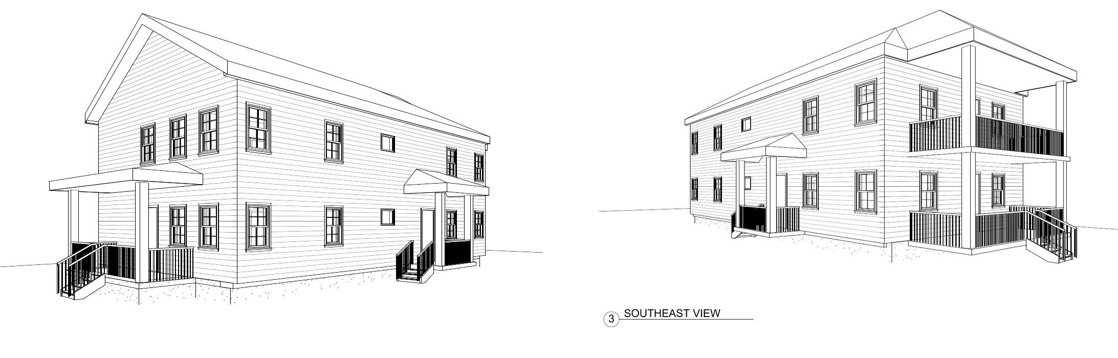 Lykins Duplexes — Architectural Rendering