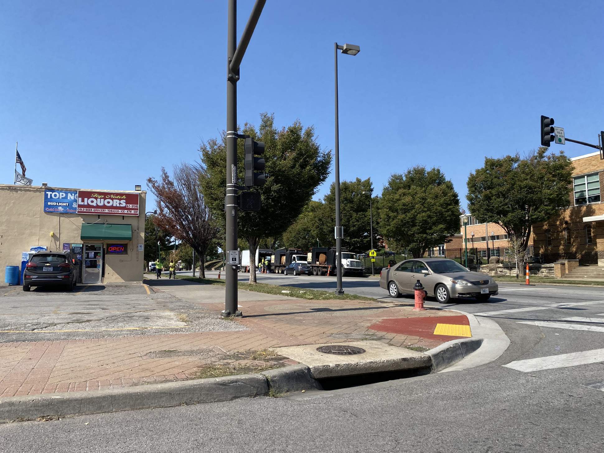 View along Brooklyn Ave