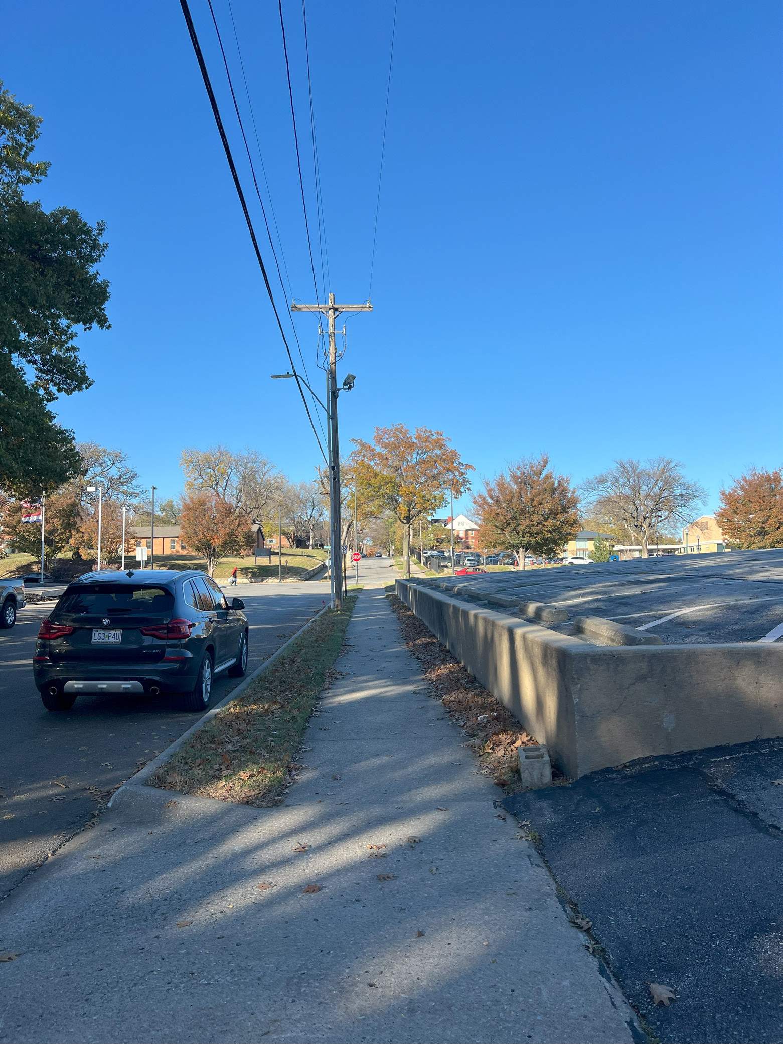 View along Garfield Ave